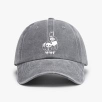 WWF Wrestling Panda Comedy Baseball Cap Unisex Washed soft top Distressed Denim Hip Hop hat Women Adjustable Snapback hats Adjustable