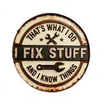 Metal Decorative Tag Vintage Garage Sign with Wrench Design Large Retro Distressed Wall Art for Bar Counters Tool Corners Man Cave Workshop Decor 30cm