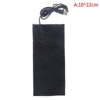 Black Fiber Heated Pads Kneepad Waist-protected Heating Warm Pads Winter Warm USB Seat Cushion Heating Film Jacket Coat Heating