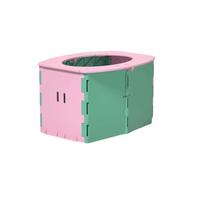 Durable Portable Travel Potty Easy Clean Potty Training Toilet Foldable Baby Toilet Seat  Outdoor rožinė/žalia