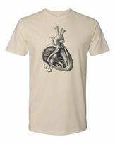 Cottage Cult Clothing Tee T Shirt Cotton Medical Anatomy Victorian Art Heart #5 XXL