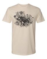 Cottage Cult Clothing Tee T Shirt 100% Cotton Goth Witch Occult Spider Flowers S