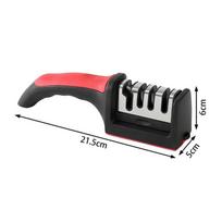 1-Pack Knife Sharpener Tool - Super Bowl Prep Edge Maintenance For Slicing Meats & Vegetables M raudona