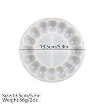 Round Bubble Coaster Silicone Molds For DIY Epoxy Jewelry Storage Tray, Plastic Tray Cement Cup Pad Injection Resin Mold