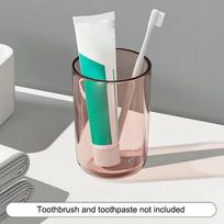 NEW Couple Solid Color Transparent Mouthwash Cup Large Capacity Nordic Style Toothbrush Cup Transparent Mouthwash Plastic Cup