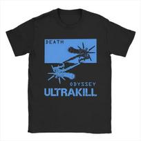 ULTRAKILL Death Odyssey V2 T Shirt Retro Game Graphic Print Cotton Short Sleeve Tee for Men Women Vintage Top Hip Hop Streetwear Oversized Tshirt 4XL