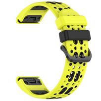 For Amazfit T-Rex Ultra 2 51mm Watch Band Waterproof Soft Silicone Outdoor Sports Wristband for Amazfit T-Rex Ultra 2 51mm Band geltona/juoda