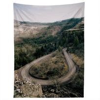 ROWENA CREST tapestry 75x100 juoda