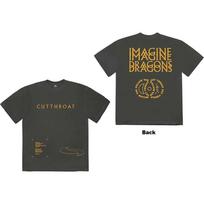Imagine Dragons T Shirt Cutthroat Symbols Official Mens Charcoal Grey XL M