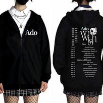 Ado World Tour Hibana Zipper Hoodie Men Women Fashion Japanese Style Zip Up Jacket Unisex Vintage Casual Hoodies S