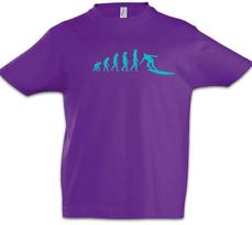 Surf Evolution Boys kids boys T-Shirt Surfer Human Charles Darwin Fun Beach Caribbean 150