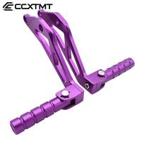 For Segway X260 X160 Electric Motorcycle For Sur Ron Light Bee X/S/L1E CNC Rear Foot Pegs Pedal Bracket Passenger Footrests violetinė
