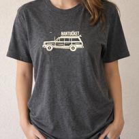 Nantucket Wagoneer Next Level Apparel T-Shirt Unisex Size M Heather Charcoal S