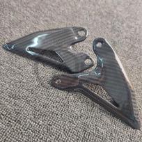 For Kawasaki Ninja 400 Z400 2019-2022 2023 2024 carbon fiber motorcycle pedal rear wheel heel protection