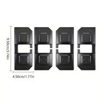 4Pcs Automobile Door Cushion Waterproof Self-Adhesive Silica Gel Shock Pad General Automobile Door Shock Absorber