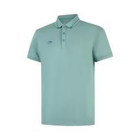 Li Ning Polo Shirts Men's Lime Green Polo Collar Moderate Straight Fit APLV063-5 S