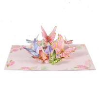 3D Butterfly Pop Up Greeting Cards Postcard For Valentine's Day Wedding Invitation Greeting Birthday Gift