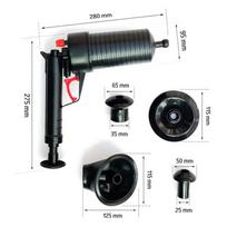 Toilet Plungers High Pressure Pump Cleaner Air Drain Sewer Dredge Clogged Remover Manual Pneumatic Unblocker Tools Suction Cup