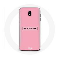 Coque pour Samsung Galaxy S5 Blackpink Groupe de K-pop Logo Fond Rose