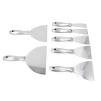 7pcs Putty Knife Stainless Steel Paint Scraper for Repairing Drywall Removing Wallpaper Applying