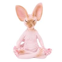 Katės Meditacijos Statula Ryškios Detalės Katės Meditacijos Kolekcinės Figūrėlės Namams Biurui Jogos Kambariui