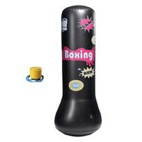 Kids Inflatable Punching Boxing Bag Inflatable Boxing Bag Toy Youth Fitness Equipment Kicking Boxing Column Sandbag juoda