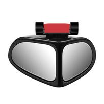 Automobilio aklosios zonos veidrodėlis 1 pora priekinių ratų pagalbinis galinio vaizdo dvipusis veidrodėlis plataus kampo veidrodėlis 360 laipsnių reguliuojamas automobiliams left juoda