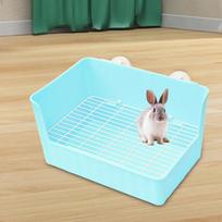 Easy Clean Corner Toilet Box with High Baffle Cage Pet ruda
