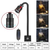 USB Akvariumo Lempa Apšvietimas Augalams Augimo Lempa Super Plona LED 3W Vandens Augalų Apšvietimas Atsparus Vandeniui Įsegamas Žibintas Žuvų Bakui CN Plug