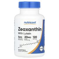 Nutricost, containing zeaxanthin and lutein, 120 softgels