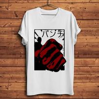 One-Punch Man Saitama Serious Punch Manga Panel T-Shirt, Unisex Anime Streetwear Tee, 100% Cotton Casual Short Sleeve Top 4XL