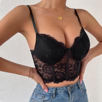 New hot girl street hollow simple multi-color sexy bra and vest XS juoda