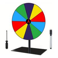 Desktop Prize Turn Plate Fortune Wheel Spinnings Game Lucky Draws Rotating wheels Erasable Fortune Wheel