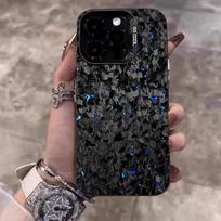 Forged Carbon Fundas Phone Case For IPhone 17 16 15 14 11 12 13 Pro Max Pro Plus Colored Silver Cover iPhone 13