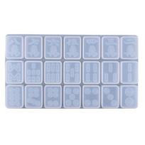 Mahjong Epoxy Resin Casting Mold Resin Silicone Mold for DIY Project Pendant
