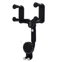 Rear View Mirror Phone Holder Fit for MagSafe Rotatable Stretchable Rearview Mirror Phone Mount Magnetic