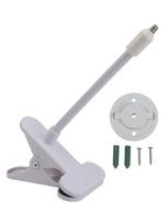 Flexible Camera Clamp Mount Baby Monitor Holder Camera Clip Mount For TP-Link For Tapo C200/C210/C220/C201/C202/C211 balta