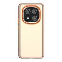 Frosted Case For Xiaomi Redmi Note 14 Pro Plus Cover Redmi note 14 Pro+ Fundas Shell Coque Matte Translucent PC Back Bumper ForNote 14ProPlus oranžinė
