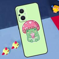 Kawaii Frog Mushroom For OPPO Reno 14F 13F 12F 11F 10 11 12 13 14 Pro 8T 7 8 Lite OPPO Find X6 X5 X8 X9 Pro Case OPPO Reno7 4G