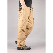 Men's Loose Fit Durable Workwear Trousers For Outdoor 29 chaki