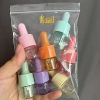 7color/set Refillable Mini Dropper Bottle Set Empty Macaron Color Glass Essential Oil Vials Reusable 5ml/10ml Perfume Container