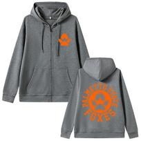 All for The Game The Foxhole Court Palmetto State Foxes Logo Graphic Zipper Hoodie Josten Print Coat Hoodies S