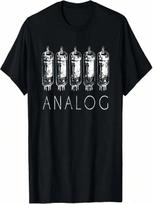 ANALOG Vacuum Tube T-Shirt For Radio And Amp Collectors T-Shirt S įvairiaspalvis