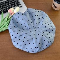 Korean Painter Berets Y2k Beanie Cap Ins Polka Dot Berets  Streetwear mėlyna