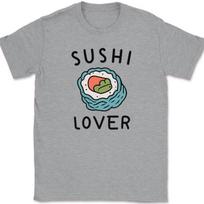 Sushi Lover T-Shirt Mens Womens Tees Top Funny Roll Japan Food Rice Cute Humor Graphic Tee 3XL