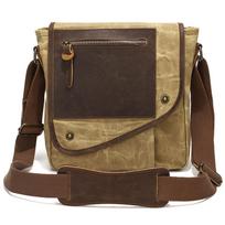 Men's Shoulder Crossbody Bag Multifuncti Casual Vintage Messenger Bag Batik Waterproof Canvas Bag Cross Body Sling Bags pilka