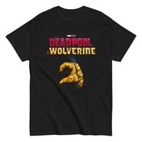 Deadpool  Wolverine Wolverine Half Heart Hand T Shirt Mens X-Men Movie Black S