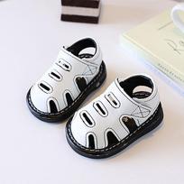 Baby Toddler Soft Sole Shoes With Velcro For Summer And Autumn Comfort 16 smėlis