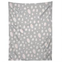 GREY PEBBLES tapestry 75x100 juoda