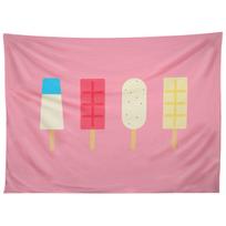 PINK PALETAS tapestry 75x100 juoda